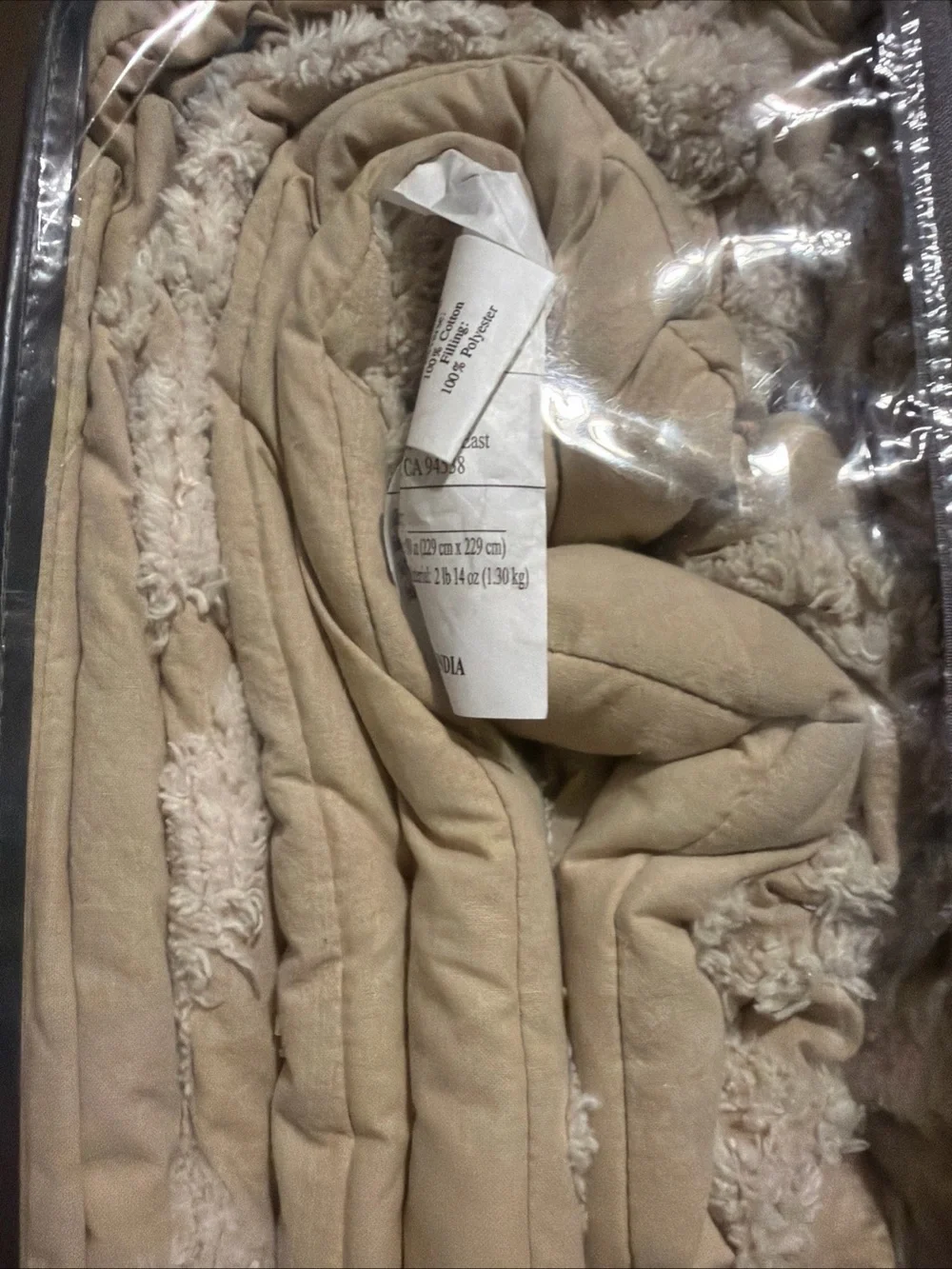 Discontinued Madison Park Tan and Cream Medallion Scroll Tufted Comforter Set